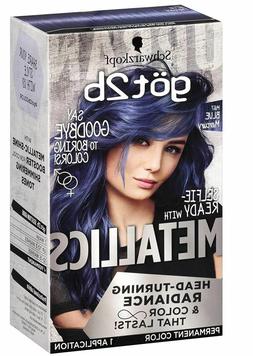 Got2b Metallic Permanent Hair Color, M67 Blue Mercury