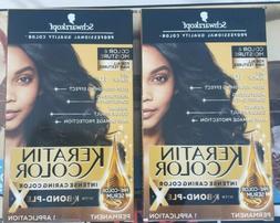 Anti-age Hair Color Permanent #1.0 Jet Black Lot Of 2