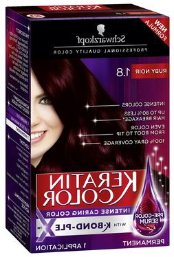Permanent Hair Color Cream, 1.8 Ruby Noir (packaging M
