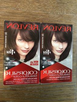 Silk Permanent Hair Color Dye 32 Dark Mahogany Brown
